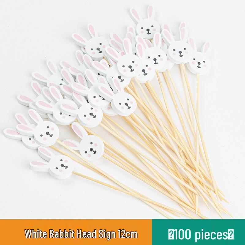 Разноцветные бамбуковые вилочки для фруктов и шпажки для коктейлей - Декоративные и одноразовые для выпечки и мероприятий