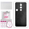apgo Protective Skin Sticker for the Back Compatible with ZTE Nubia Red Magic 8S Pro, Wrap Film, Foil, Vinyl - Pattern Black Leather