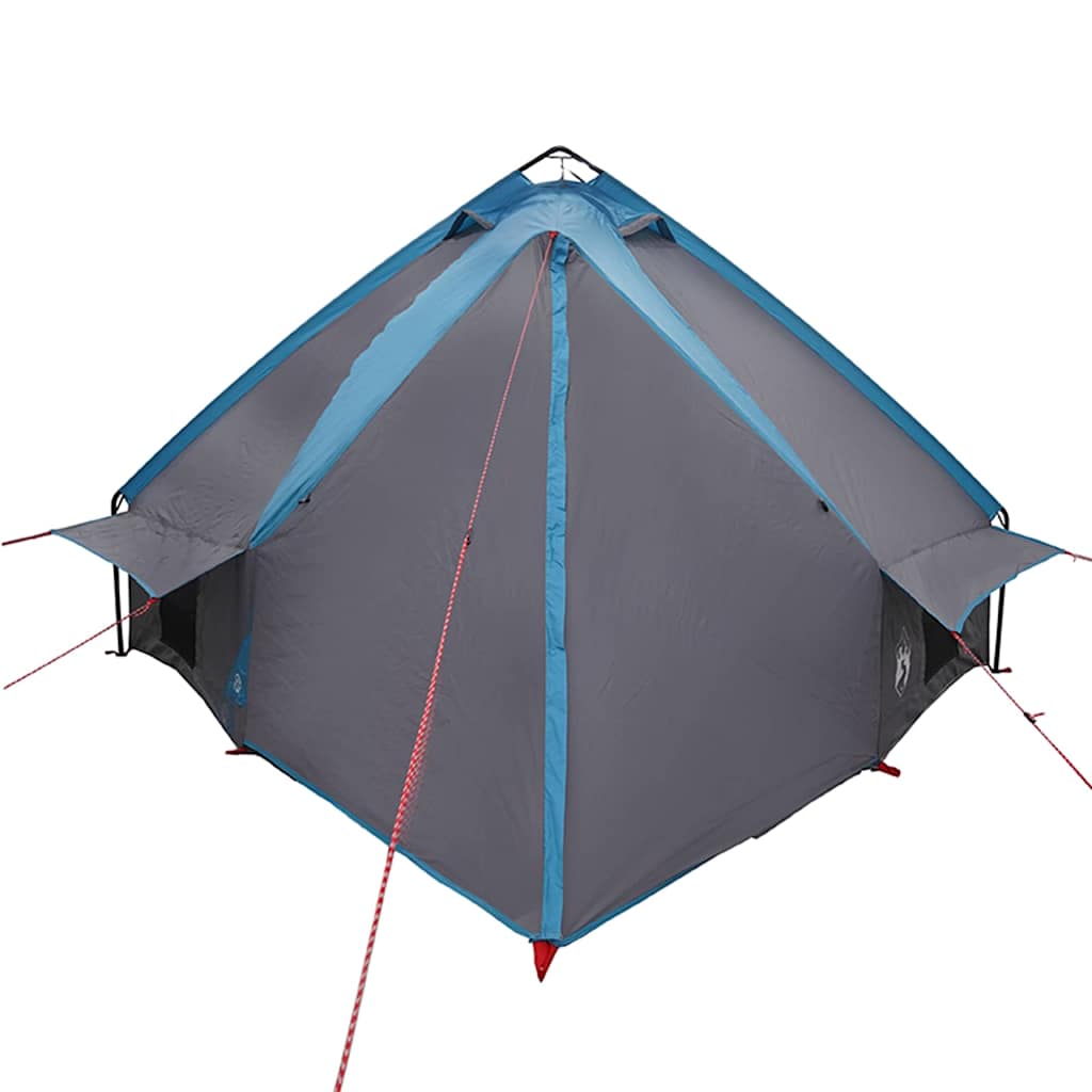 Teepee Tent for 8 Persons Blue and Grey 490 x 410 x 210 cm