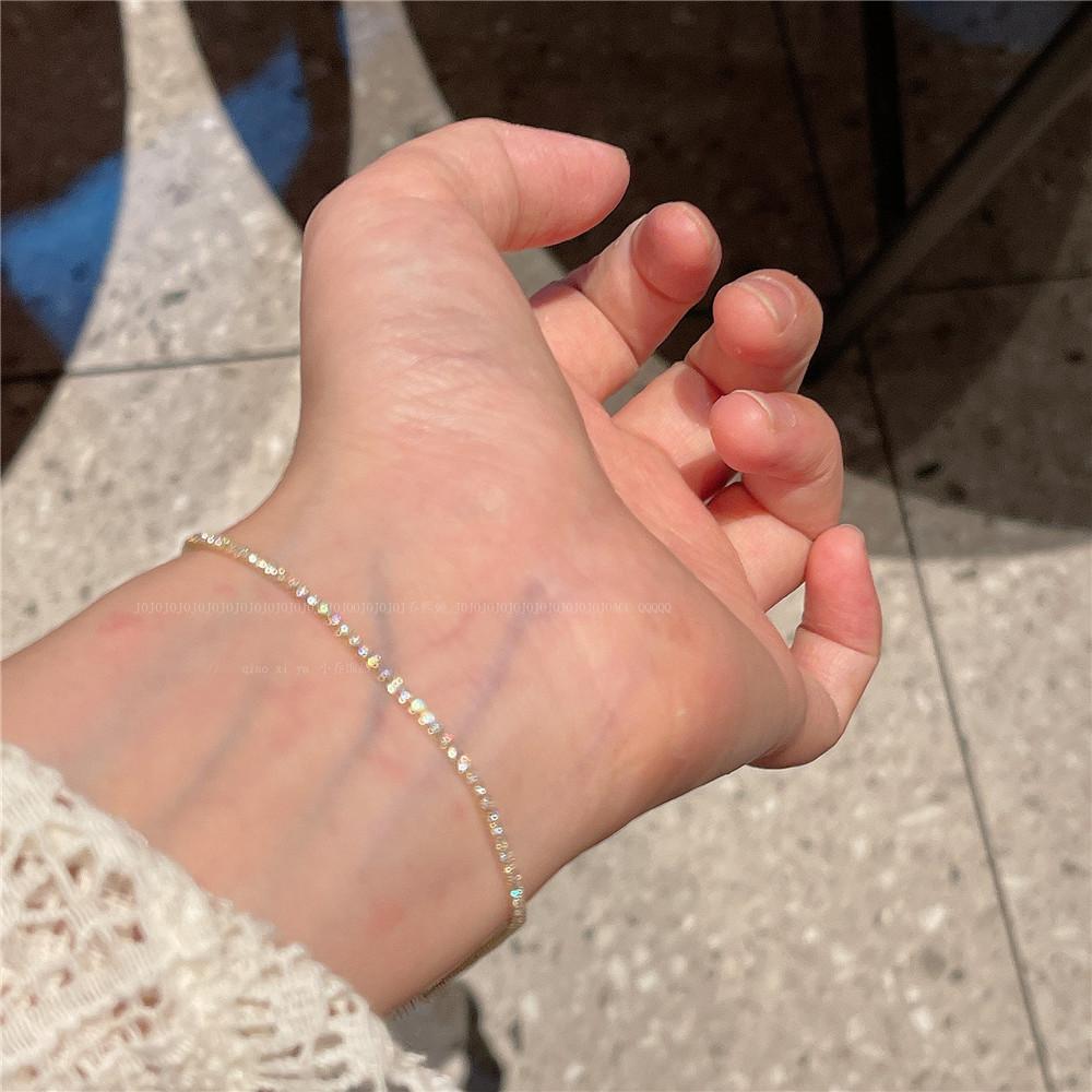 Сияющий ультратонкий браслет первой линии Starlight Ins Style, повседневный Джокер, высококачественный ремешок для переноски, изысканный браслет