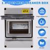 A34R HT Series Junction Box 5WAY PC IP65 Waterproof Distribution Box Outdoor Plastic Electrical Forcircuit Breaker Withlock