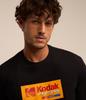 Хлопковая футболка Kodak Printed Comfort с черной печатью Kodak Duaflex Женская Мужская Оверсайз Y2k Хлопок Свободная Женская Мужская Одежда