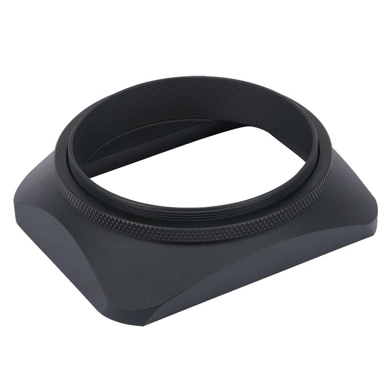 Haoge 62mm Square Metal Screw-in Mount Lens Hood Shade with Cap for Hasselblad XCD 45Pmm F/4 Lens