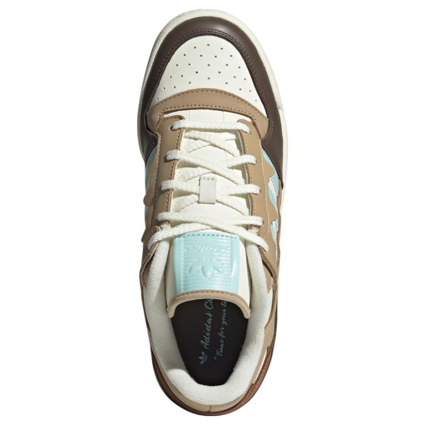 Adidas Forum Low Treats For Your Feets Choc Mint Unisex Sneakers White Brown JR8033