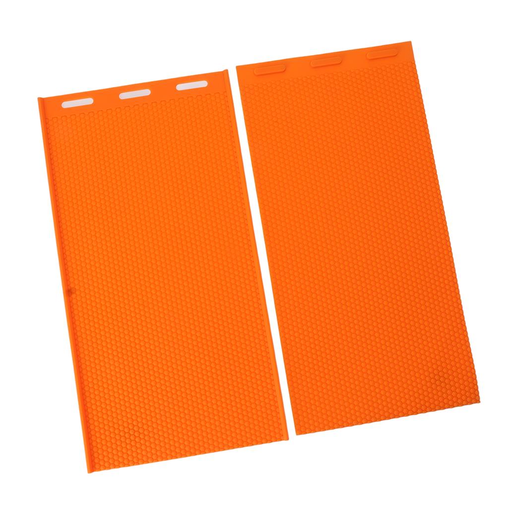 2 Sheets 5.4mm Silicone Beeswax Mold Beeswax Foundation Press Embosser Honeycomb Sheets Mold Bee