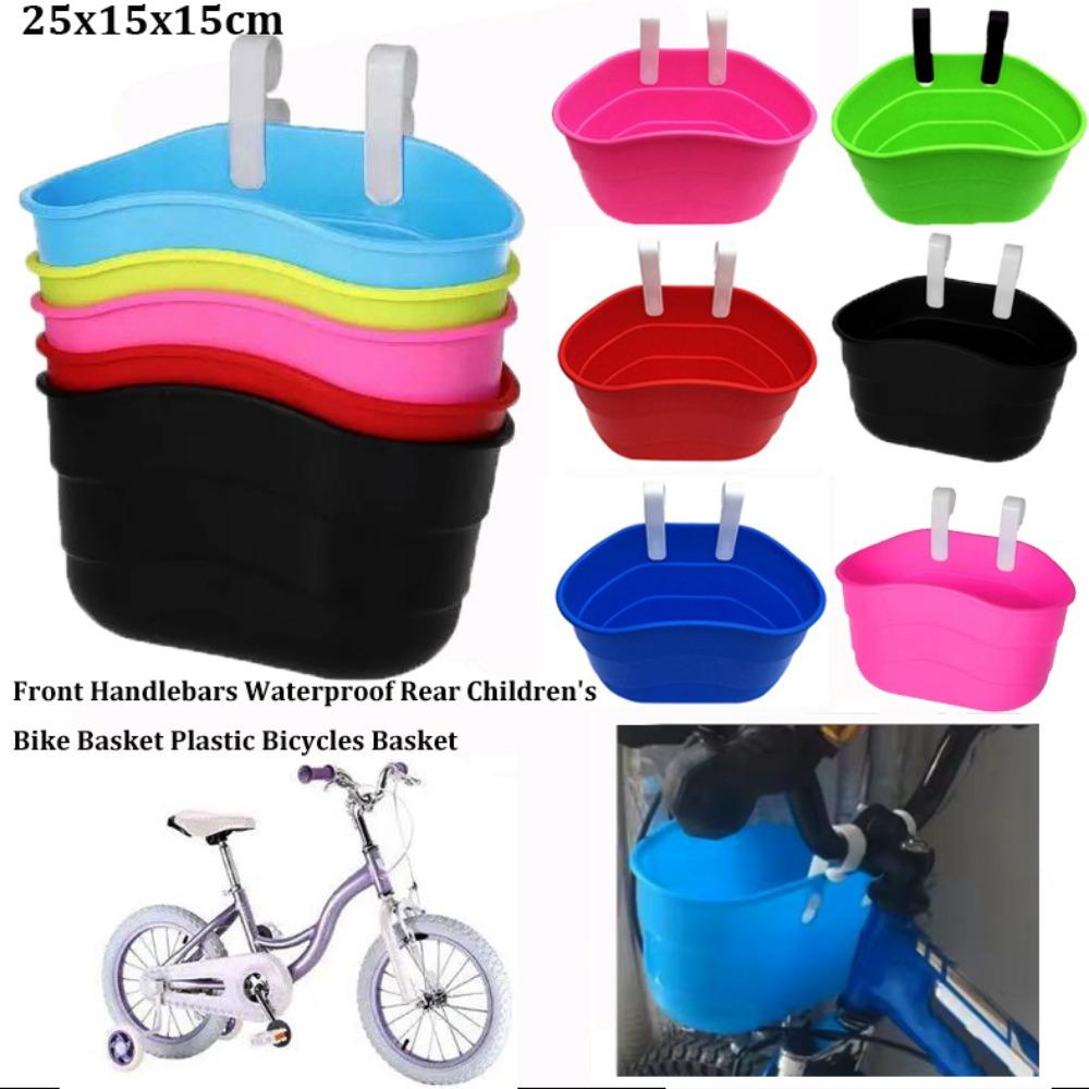 Waterproof Front Handlebars Basket With Hooks Bicycles Basket New Boy Girl Bike Basket