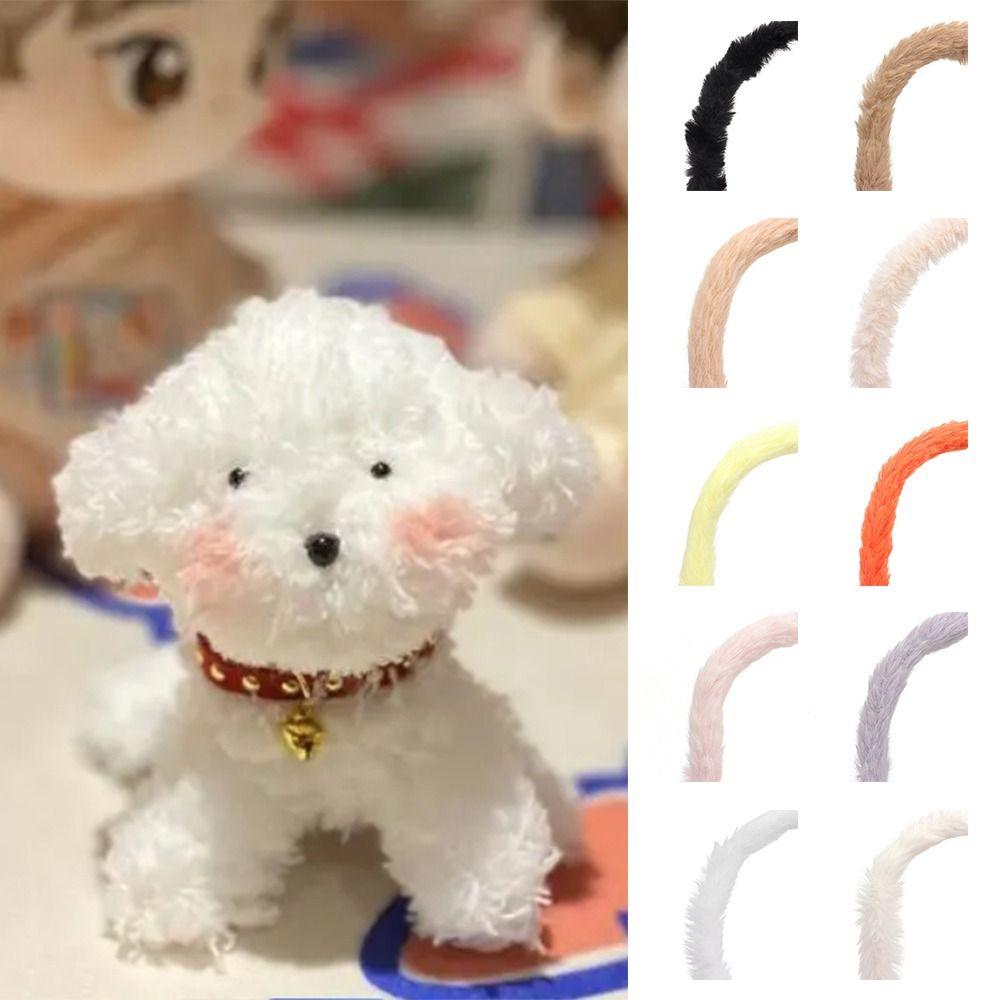 Плюшевая кроличья шерсть, скручивающаяся палочка, полоска, пушистая отделка, скручивающаяся палочка, искусственный мех, лента, сценический костюм, сделай сам, скручивающаяся палочка