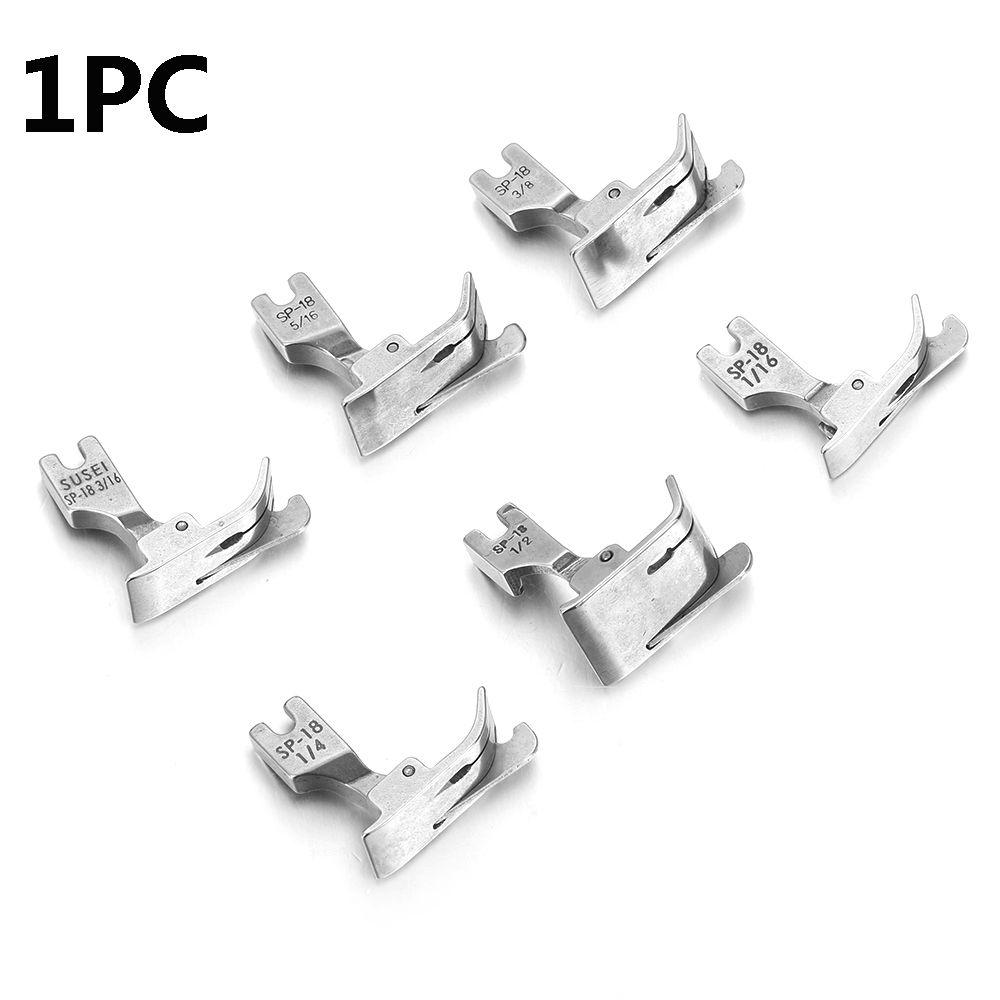 1/8 1/4 3/16 Industrial 1/32 Metal Presser Foot Sewing Machine Single Needle Flat Car Moving Edge
