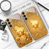 Сверкающий золотой пони Для Samsung Galaxy S20 FE S21 S22 S23 Plus S24 Ultra S25Ultra S21+ S9+ S22Plus Золотой стеклянный чехол для телефона