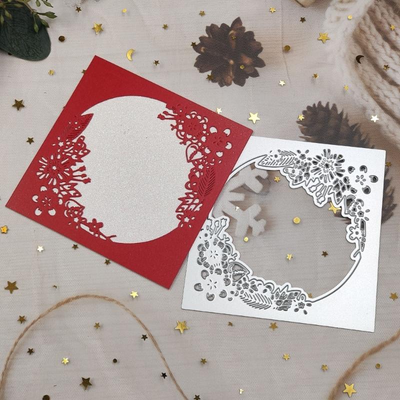 Рамка для приглашения Металлические штампы DIY Craft Углеродистая сталь Шаблон для тиснения Металлические трафареты Скрапбукинг для вырезки карт