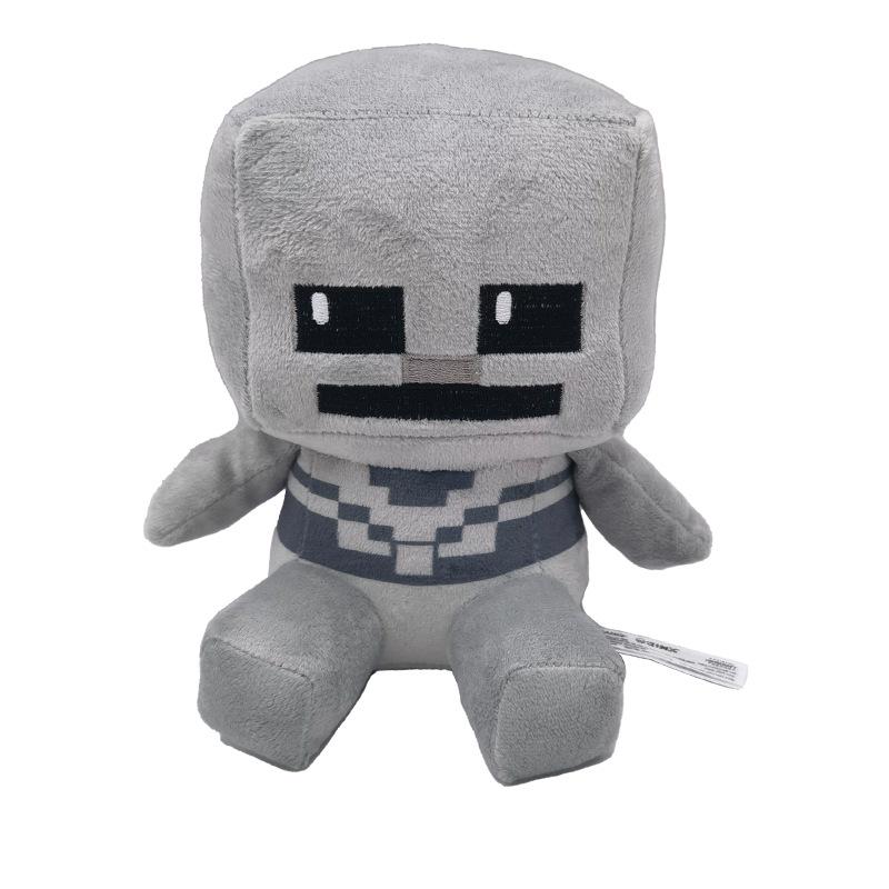Набор плюшевых игрушек Minecraft: Фигурки Розовой Свиньи, Сидящего Волка, Крипера, Зомби, Индер Дракона, Панды
