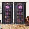 2 штуки Винтажная готическая книжная полка с принтом занавеска - Художественные шторы для украшения дома   Декоративные шторы на все сезоны