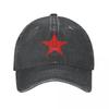 Бейсбольная кепка CCCP Russian Red Star, винтажная, состаренная, джинсовая, солнцезащитная кепка для мужчин и женщин, для бега, гольфа, неструктурированная, мягкая, кепка