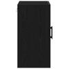 Wall Mounted Cabinet in Black Oak Look 60 x 31 x 60 cm