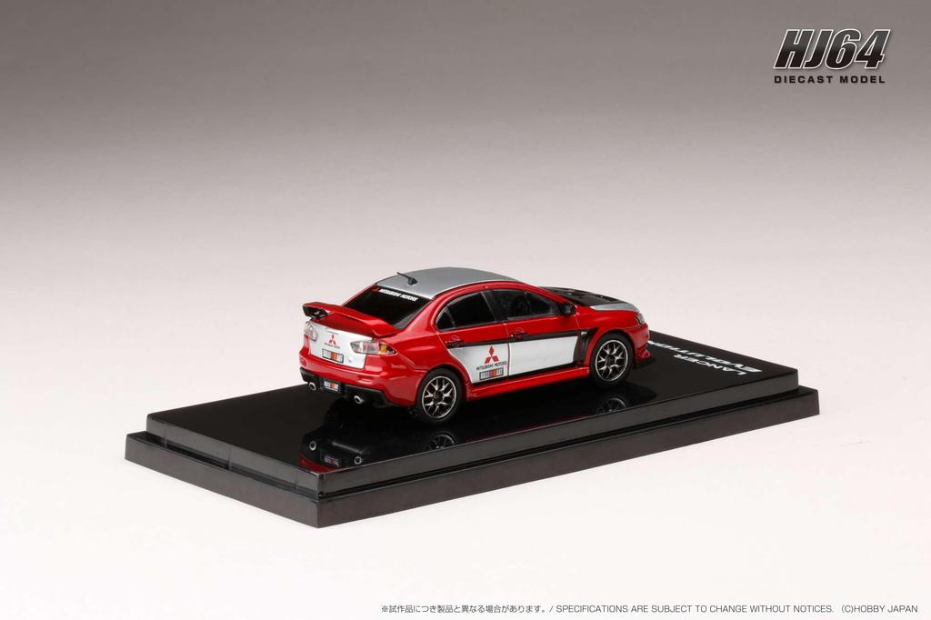 Mitsubishi LANCER EVOLUTION X RALLIART COLOR 1/64 (RED)