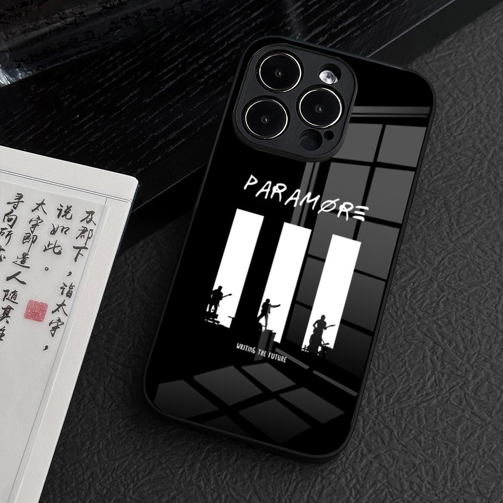 Чехол для телефона Paramore Band Whitepaper для IPhone 17 Pro Max 15 16 Pro 14 Plus 12 11 13 14 Magsafe Беспроводная зарядка Стеклянная крышка