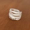 Xiaomi BF CLUB 925 Sterling Silver Rings For Women Simple Finger Open Vintage Handmade Interware Ring Allergy For Party Birthday Gift