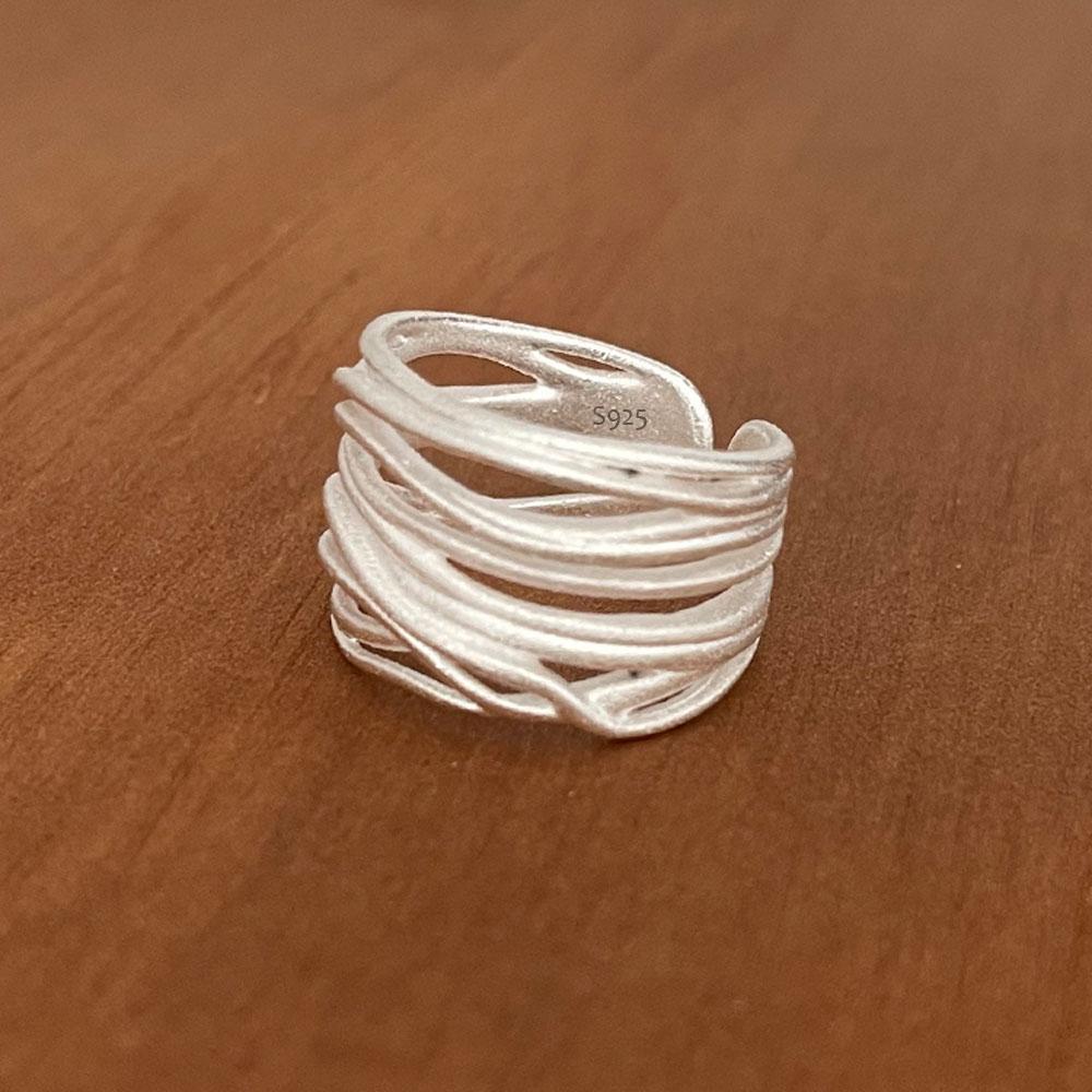 Xiaomi BF CLUB 925 Sterling Silver Rings For Women Simple Finger Open Vintage Handmade Interware Ring Allergy For Party Birthday Gift