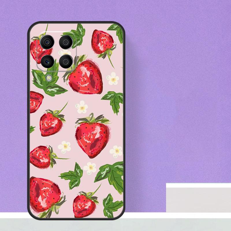 Милый клубничный чехол для Samsung Galaxy M16 M11 M21 M31 M20 M23 M54 M14 M34 M13 M52 M32 M12 M36 M56 M15 M55