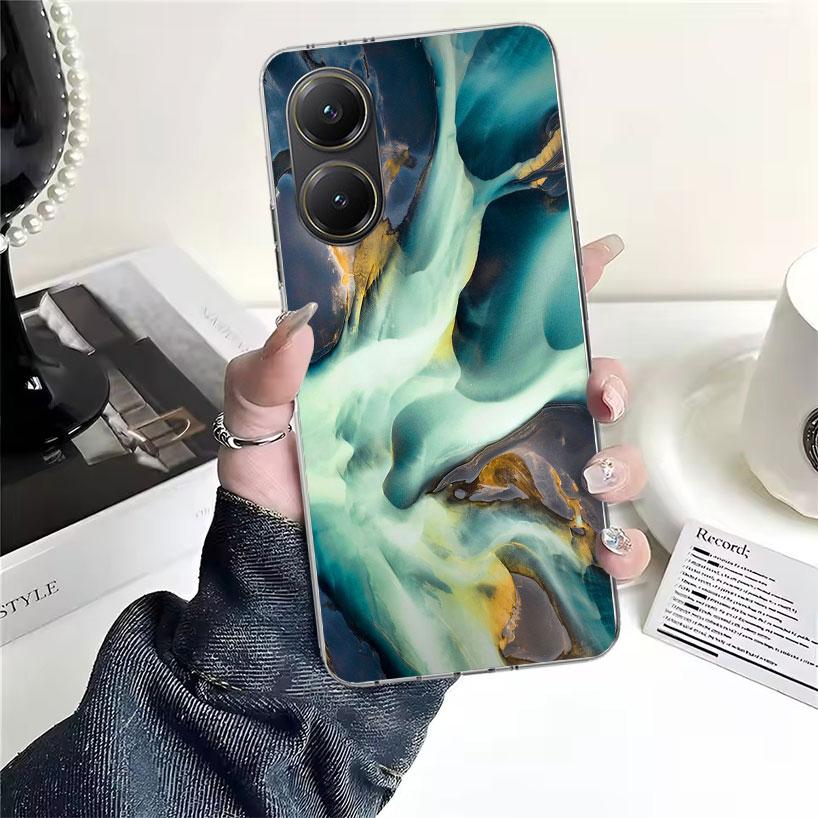 Модный Геометрический Мраморный Мягкий Чехол Для Телефона Для Xiaomi Redmi 15C 15 13C 13 Poco X5 X6 X7 F7 Ultra M7 12C 12 10 10C 9C 9A 9T 9 Funda