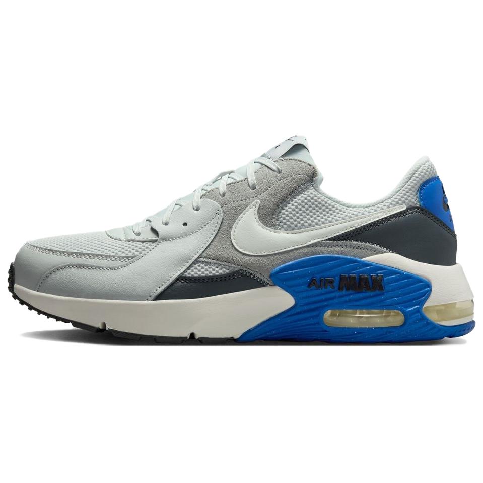 Nike Air Max Excee Кожаная Амортизация, Износостойкие Низкие Повседневные Кроссовки Мужские Серый Синий FZ5486-004