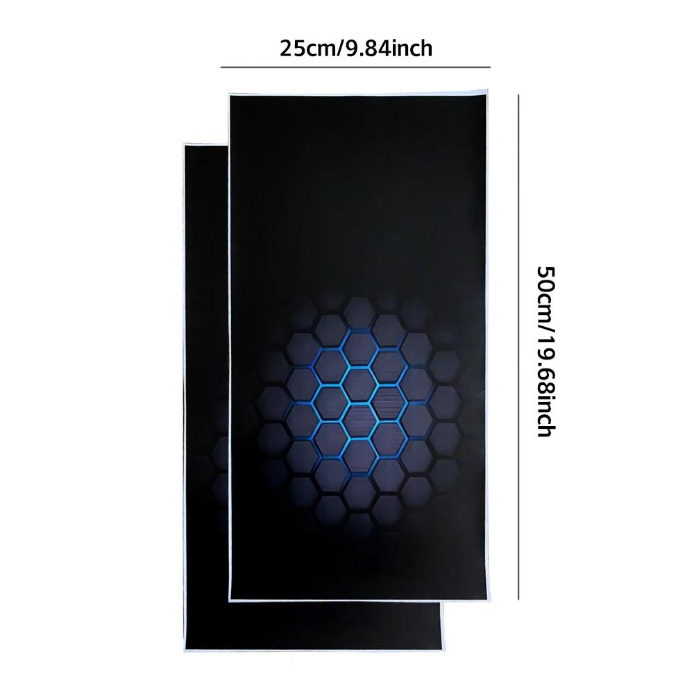 Панель двери Сотовая структура Водонепроницаемая Декоративная пленка Самоклеящаяся Внутренняя отделка Защита стойки B Автоаксессуары