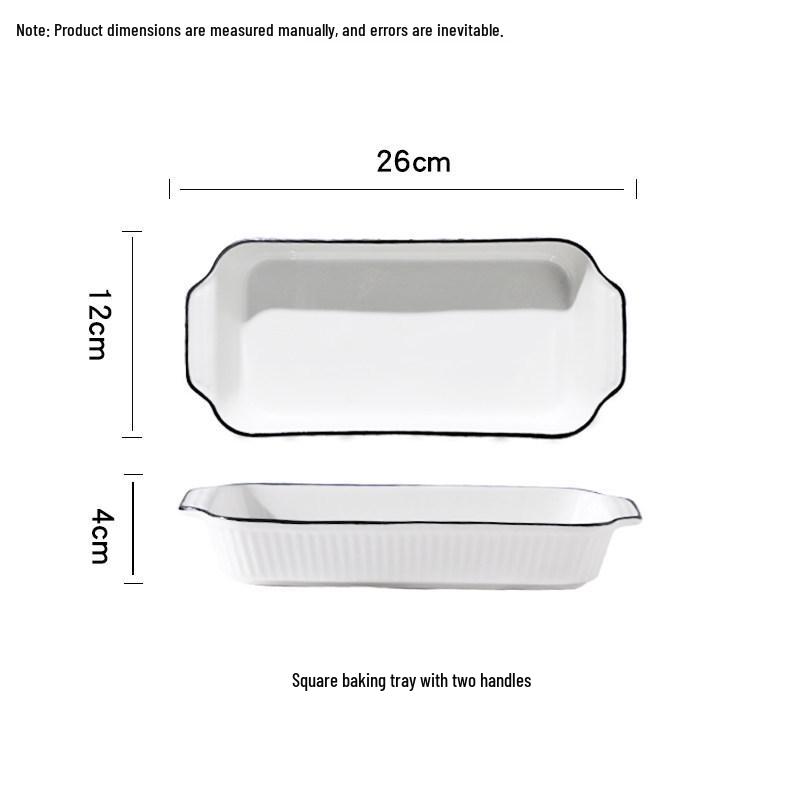 Керамическая чаша для аэрофритюрницы в скандинавском стиле, безопасная для духовки: Простая посуда для выпечки и подачи