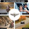 3D металлическая наклейка на автомобиль крылья ангела автомобильная наклейка металлический скелет эмблема автомобиля украшение наклейка металл для автомобильных аксессуаров