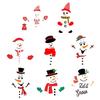 Christmas Cartoon Snowman Magnet Refrigerator Sticker Decal Xmas Ornament for Home KItchen Fridge Decorative Decal Gift