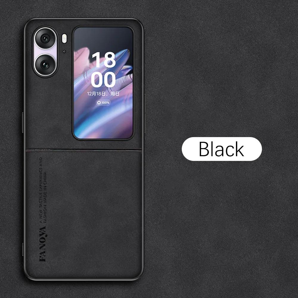 Lambskin Leather Case For OPPO Find N2 N3 Flip 5G FindN2 N3 Flip CPH2437 PGT110 Camera Shockproof Soft Bumper Cover Coque