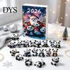 Коллекционный набор «Панда» Адвент-календари 2026, 2D Акриловые Милые Подвесные Украшения для Животных Рождественской Елки, Календарь Рождественского Обратного Отсчета на 24 Дня,