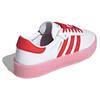 Adidas Originals Sambarose Synthetic Leather Durable Low-Top Sneakers Women Sneakers White Red FX6269