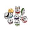 50pcs/lot 4 6 8 10mm Rhinestone Rondelles Crystal Bead Loose Spacer Beads for DIY Jewelry Making Accessories Supplie