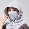 Солнцезащитная шапка-ушанка для лица, защита от солнца, защита шеи, UPF 50+, дышащий, охлаждающий, ледяной шелк