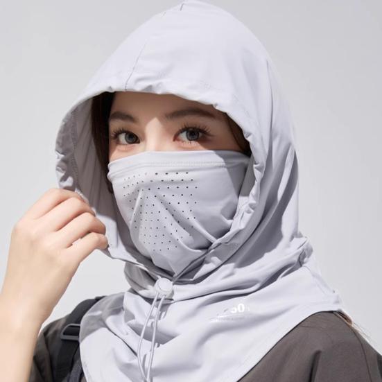 Солнцезащитная шапка-ушанка для лица, защита от солнца, защита шеи, UPF 50+, дышащий, охлаждающий, ледяной шелк