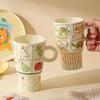 Высококачественные милые кружки для завтрака дома, овсянки, молока, офиса, изысканные керамические кофейные чашки, уникальные детские чашки для воды, подарки