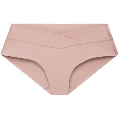 Удобное бесшовное высокоэластичное модальное антизажимное полузакрытое треугольное нижнее белье женское нижнее белье персиково-розового цвета QF6357AD-5L7