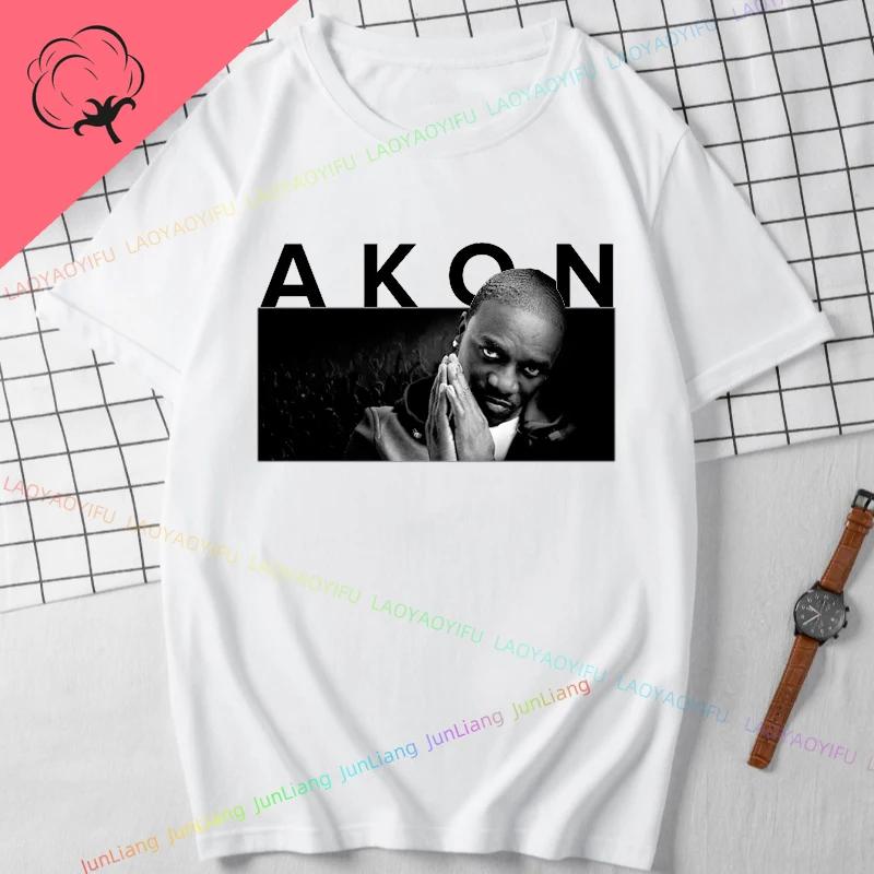 Best Of Akon Classic Album Cover Top Y2k Clothes for Women Mens Tshirt Printed Tops Are Loose and Slim Fit Womens Goth