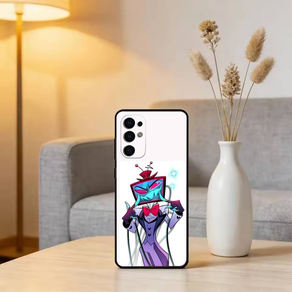 Чехол для телефона H-Hazbin V-Vox для Samsung S25, S24, S21, S22, S23, S30, Ultra, S20, Plus, Fe, Мягкий силиконовый черный чехол