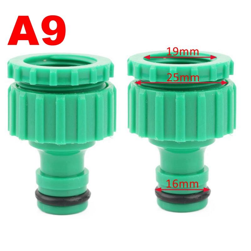 2 шт. Пластик 1/2 3/4 1 дюйм Наружная/внутренняя резьба Садовое орошение Быстроразъемное соединение Кран Водопроводный кран Соединитель Адаптер