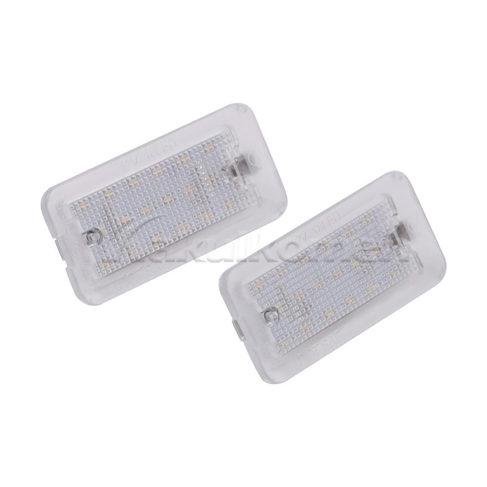 LED Canbus White Number License Plate Light For Fiat 500 Abarth 500 2007-2020 Xenon High Brightness Number Plate Lights License Plate Lights 2