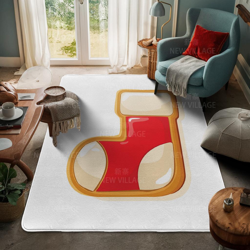 Ковер у входа в дом Домашний коврик у двери Гостиная Ванная Комната Ноги ванная комната Нескользящие коврики с водопоглощением для ванной Счастливого Рождества зима