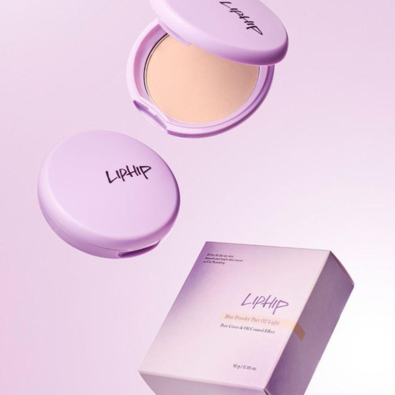 LIPHIP Пудра-пуф для лица Blur Powder Pact 10 г