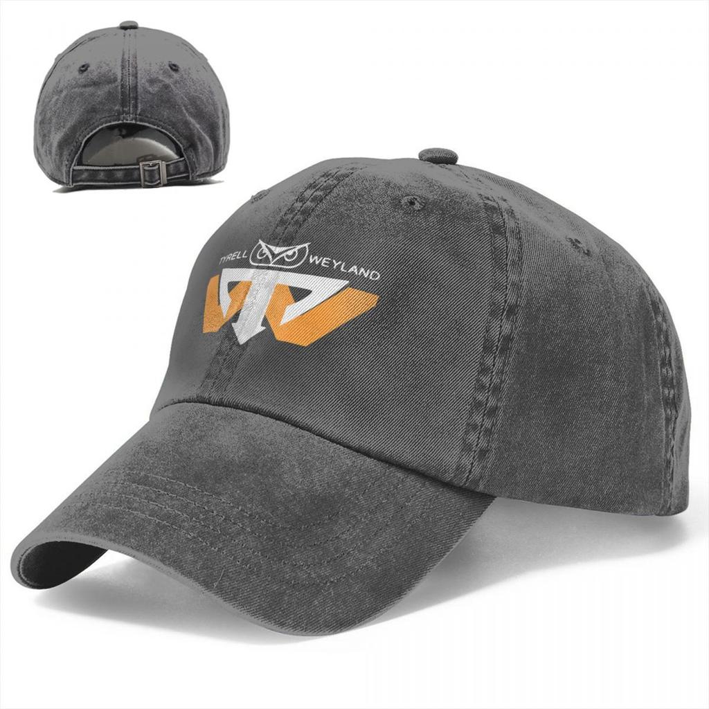 Кепка-бейсболка Snapback Tyrell Weyland, вымытая, солнцезащитная, унисекс, женская, с логотипом Weyland Yutani Corp, весна-лето, хип-хоп, кепка