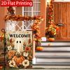 2D Flat - 2D Flat, 2D Flat Halloween Strange Pumpkin Autumn Garden Flag_1 (1)- Outdoor Garden Flag Double-Sided Home Decoration Courtyard Decoration O