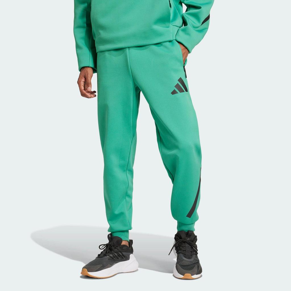 adidas ЗНЕ. Мужские тренировочные брюки с зауженными манжетами, regular fit, вязаные, черные JD6442