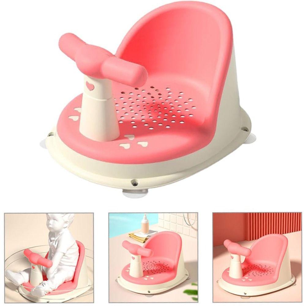 Portable Infant Bath Seat Non-Slip Baby Shower Seat Round Edge Infant Carseat  Summer