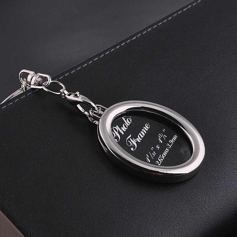 Creative Heart-shaped Photo Frame Key Holder Key Chain Bag Keyring Mini Gifts Pendant