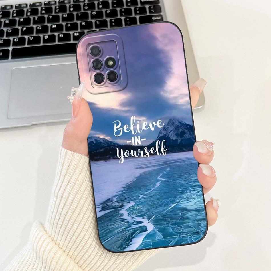 Для Samsung Galaxy A71 A51 4G Модный чехол для телефона с рисунком «Сумеречный пляж» Для Samsung A51 A71 4G Мягкие силиконовые противоударные чехлы