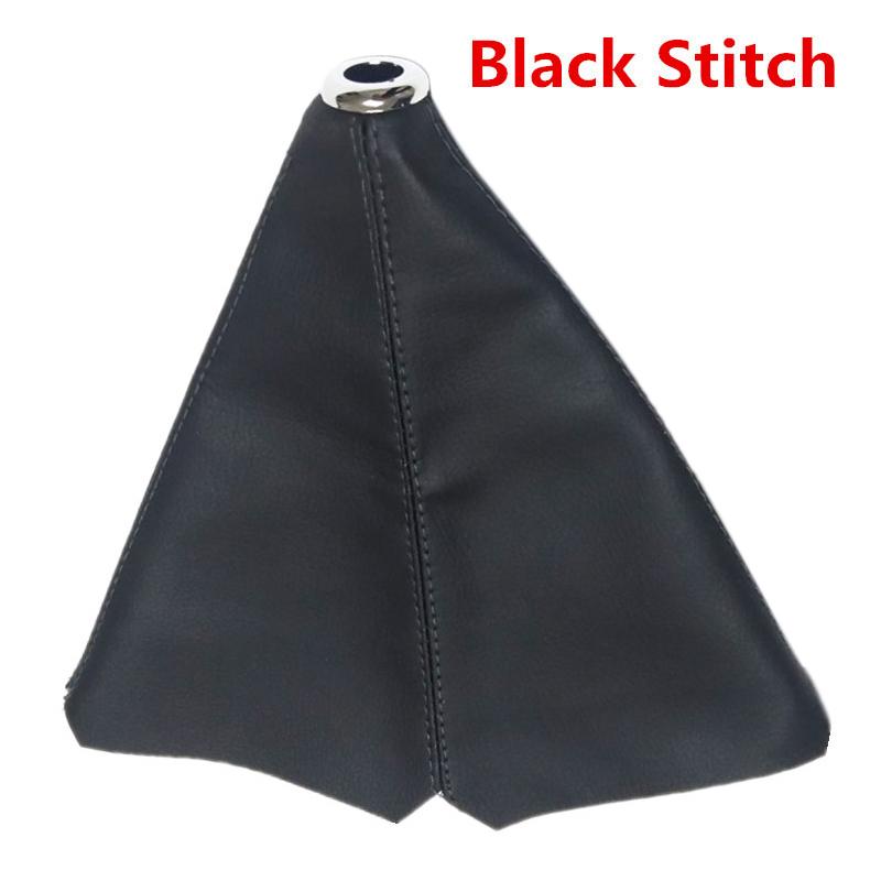 15mm Universal PU Leather Shifter AT MT Car Shift Knob Shifter Gear Knob Gaiter Boot Cover For Ford Galaxy Mondeo 3 4 S-max C-max VW Renault